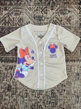 Disney Minnie Mouse PLAY Button-Front Shirt